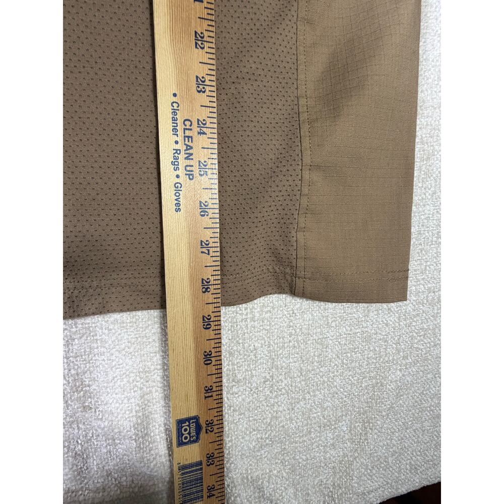 CQR Men Tan XL 1/4 Zip Long Sleeve Tactical Pullover Performance Outdoor Wear - Picture 6 of 9